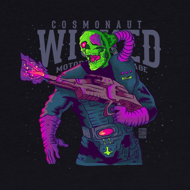 G.I Joe Cosmonaut Skull Neon Soldier by TOKEBI